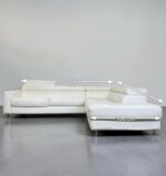 KERMES Ecksofa Echtleder, cremebeige made in Italy - Image 10