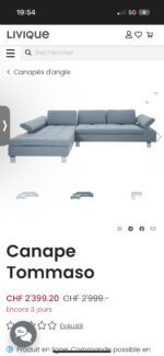 Livique Ecksofa Claudio, Stoff, Tiffany-Blau – Bild 15