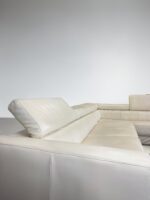 KERMES Ecksofa Echtleder, cremebeige made in Italy - Image 5