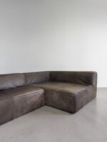 Bullfrog 1001 Camp Corner Sofa Brown Buffalo Leather Vintage 1980s - Image 5