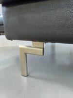 Ecksofa aus echtem Nubukleder, schwarz - Image 9
