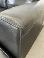 Ecksofa aus echtem Nubukleder, schwarz - Image 10