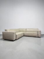 Ecksofa aus hellgrauem Echtleder - Image 2
