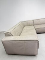 Ecksofa aus hellgrauem Echtleder - Image 3