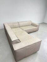 Ecksofa aus hellgrauem Echtleder - Image 6