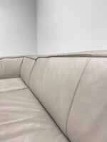 Ecksofa aus hellgrauem Echtleder - Image 4