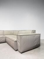 Ecksofa aus hellgrauem Echtleder - Image 8