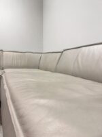 Ecksofa aus hellgrauem Echtleder - Image 9