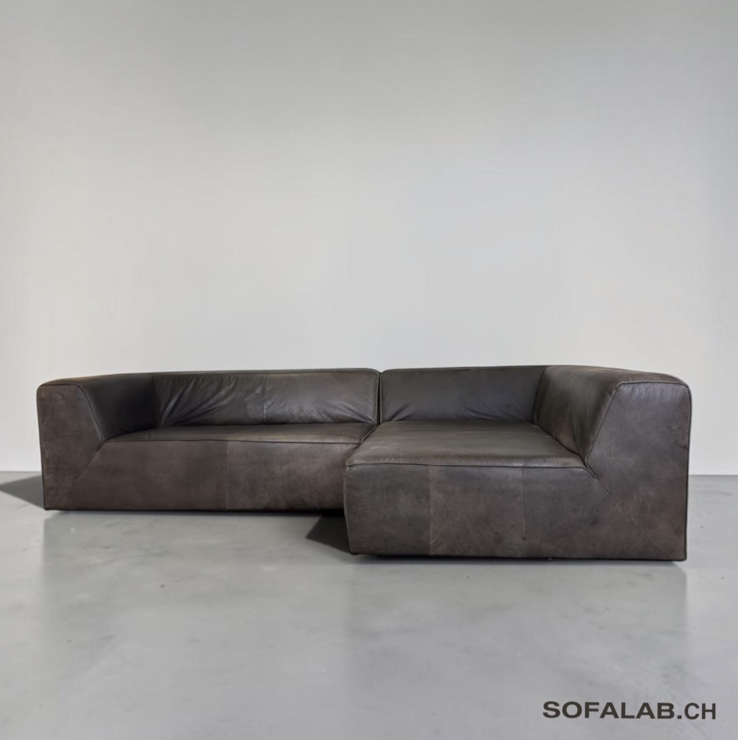 Photoroom_20261004_110806 Bullfrog 1001 Camp Ecksofa Braun Büffelleder Vintage 1980er – Occasion Sofa kaufen bei SofaLab