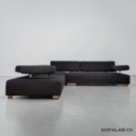 broth Corner Sofa made of dark gray fabric Made in Germany – buy Occasion Sofa at SofaLab