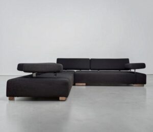 broth Corner Sofa made of dark gray fabric Made in Germany – buy Occasion Sofa at SofaLab