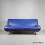 Rolf Benz Sofa Jumbo 2001, Nappaleder, Cobalt Blue – Buy Occasion Sofa at SofaLab