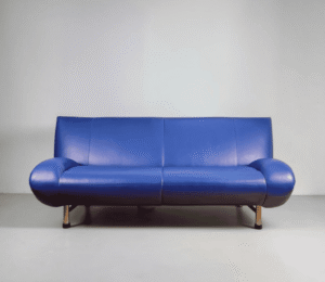 Rolf Benz Sofa Jumbo 2001, Nappaleder, Cobalt Blue – Buy Occasion Sofa at SofaLab