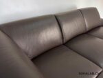 Corner Sofa like new, real leather, Togo brown – Picture 6