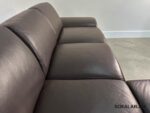 Corner Sofa like new, real leather, Togo brown – Picture 7
