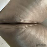Corner Sofa like new, real leather, Togo brown – Picture 14