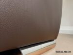 Corner Sofa like new, real leather, Togo brown – Picture 10